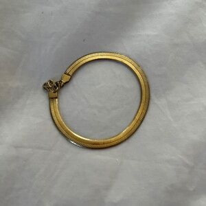 Mejuri Herringbone Chain Bracelet - 18k vermeil